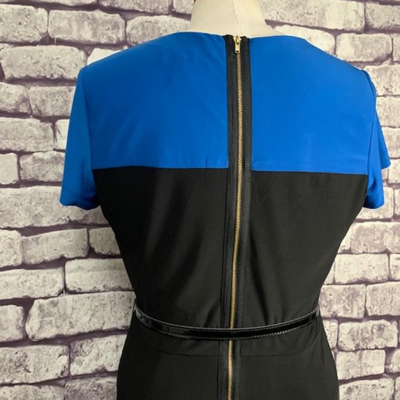 Liz Claiborne Short Sleeve Belted Dress Size M - Picture 8 of 10